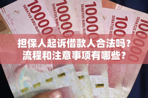武汉担保人起诉借款人合法吗？流程和注意事项有哪些？