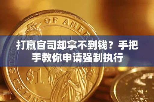武汉打赢官司却拿不到钱？手把手教你申请强制执行