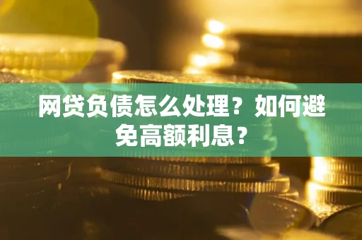 武汉网贷负债怎么处理？如何避免高额利息？