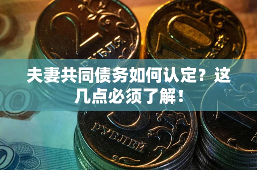武汉夫妻共同债务如何认定？这几点必须了解！