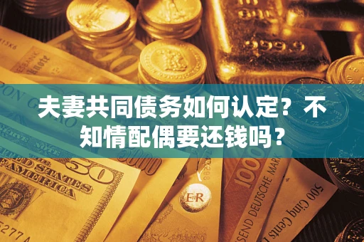 武汉夫妻共同债务如何认定？不知情配偶要还钱吗？