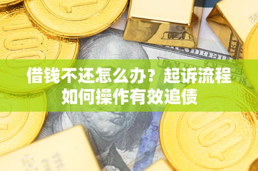 武汉借钱不还怎么办？起诉流程如何操作有效追债