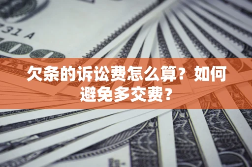 武汉欠条的诉讼费怎么算？如何避免多交费？