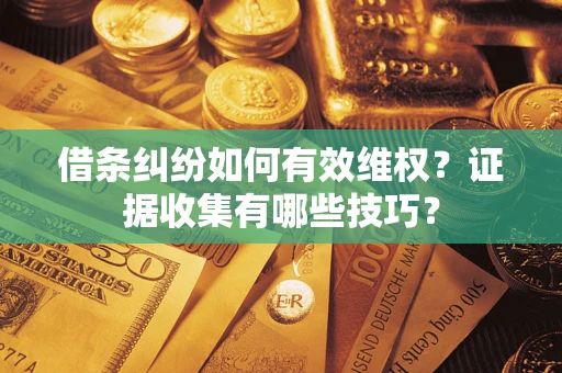 武汉借条纠纷如何有效维权？证据收集有哪些技巧？
