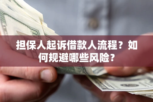 武汉担保人起诉借款人流程？如何规避哪些风险？