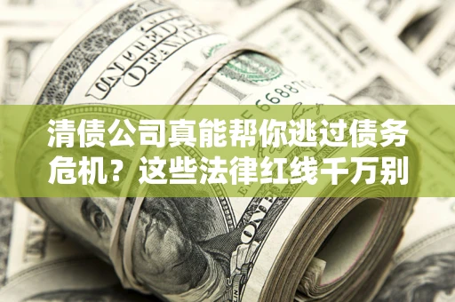 武汉清债公司真能帮你逃过债务危机？这些法律红线千万别踩