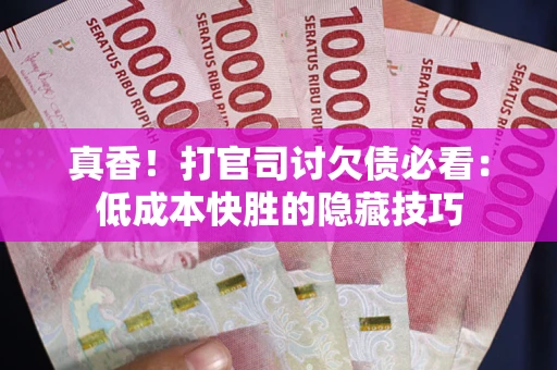 武汉真香！打官司讨欠债必看：低成本快胜的隐藏技巧