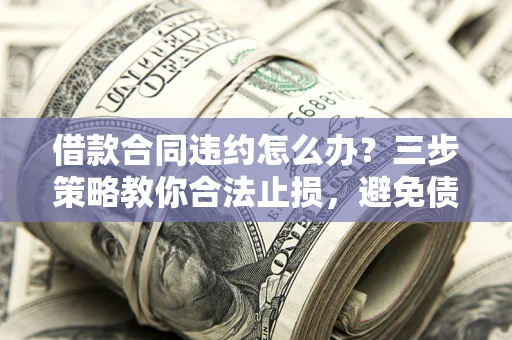 武汉借款合同违约怎么办？三步策略教你合法止损，避免债务危机升级