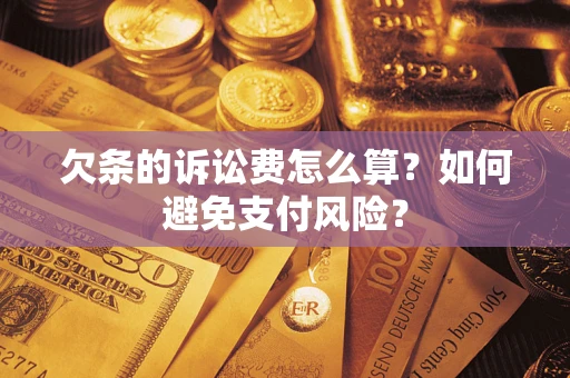 武汉欠条的诉讼费怎么算？如何避免支付风险？