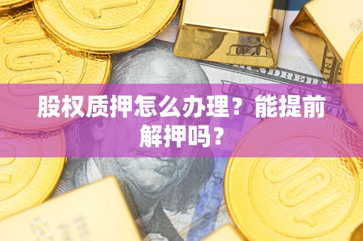 武汉股权质押怎么办理？能提前解押吗？