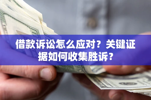武汉借款诉讼怎么应对？关键证据如何收集胜诉？
