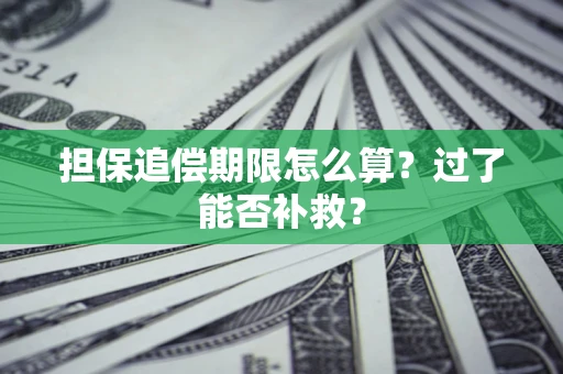 武汉担保追偿期限怎么算？过了能否补救？